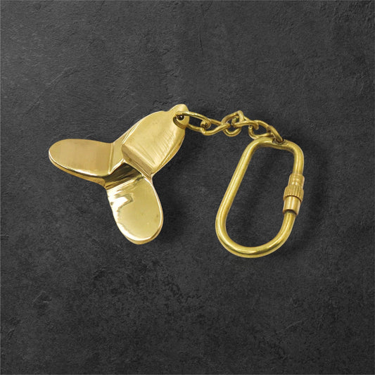 Brass Propeller Keychain
