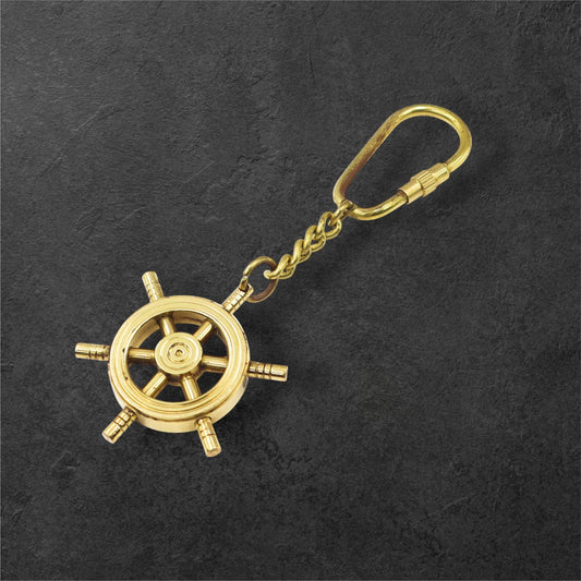 Nautical Steering Wheel Keychain