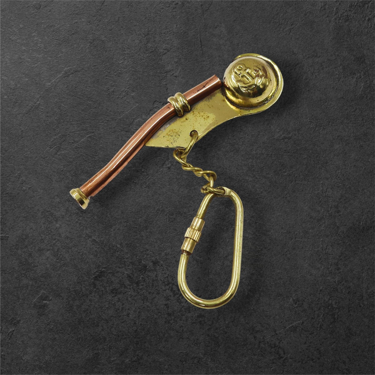 Personalized Boatswain's Whistle Keyring