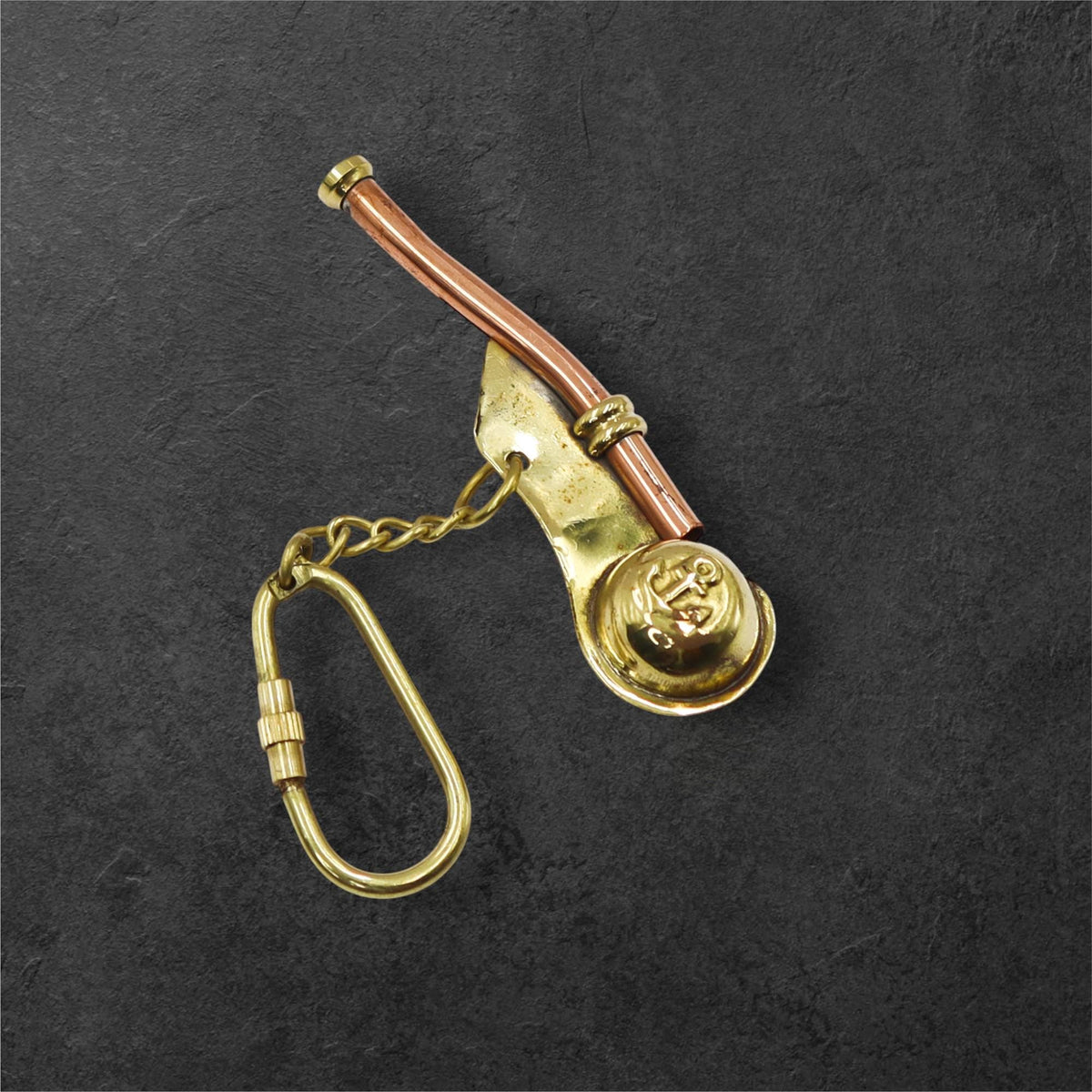Personalized Boatswain's Whistle Keyring