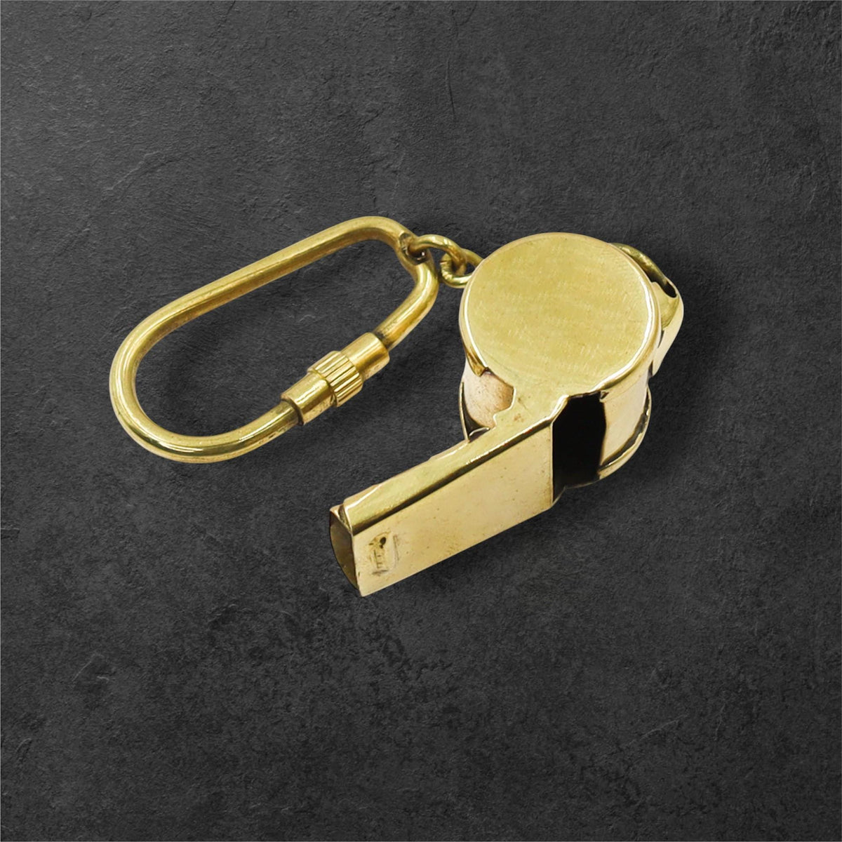 Brass Whistle Keychain