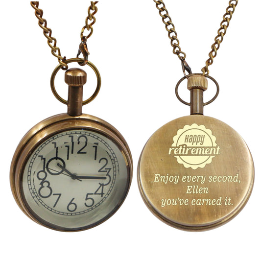 Personalized Pocket Watch Retirement Gift