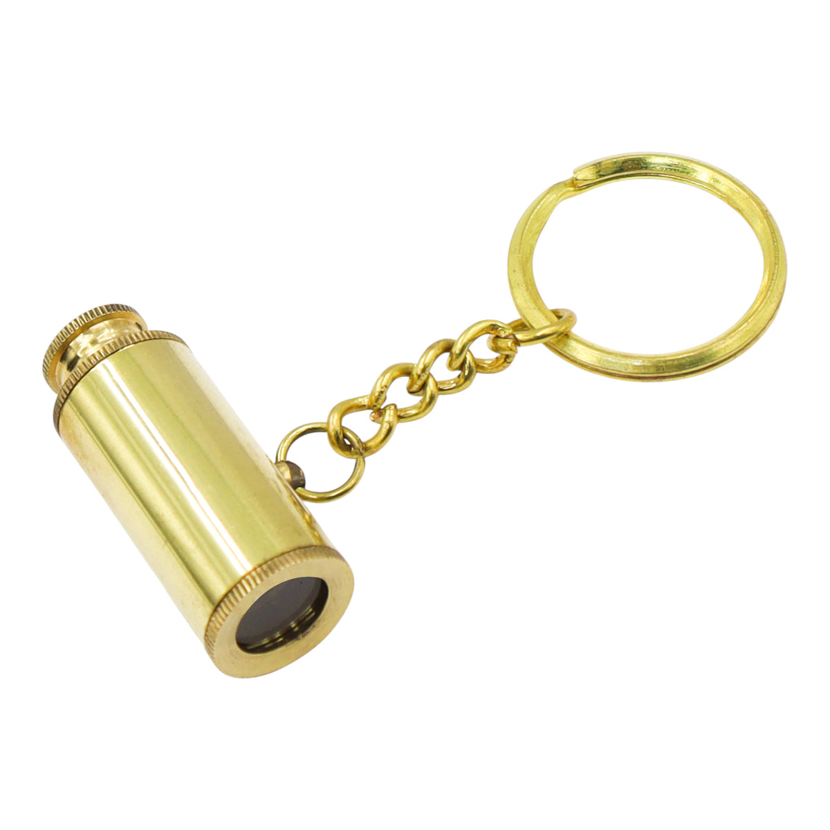 Custom Brass Mini Telescope Keyring