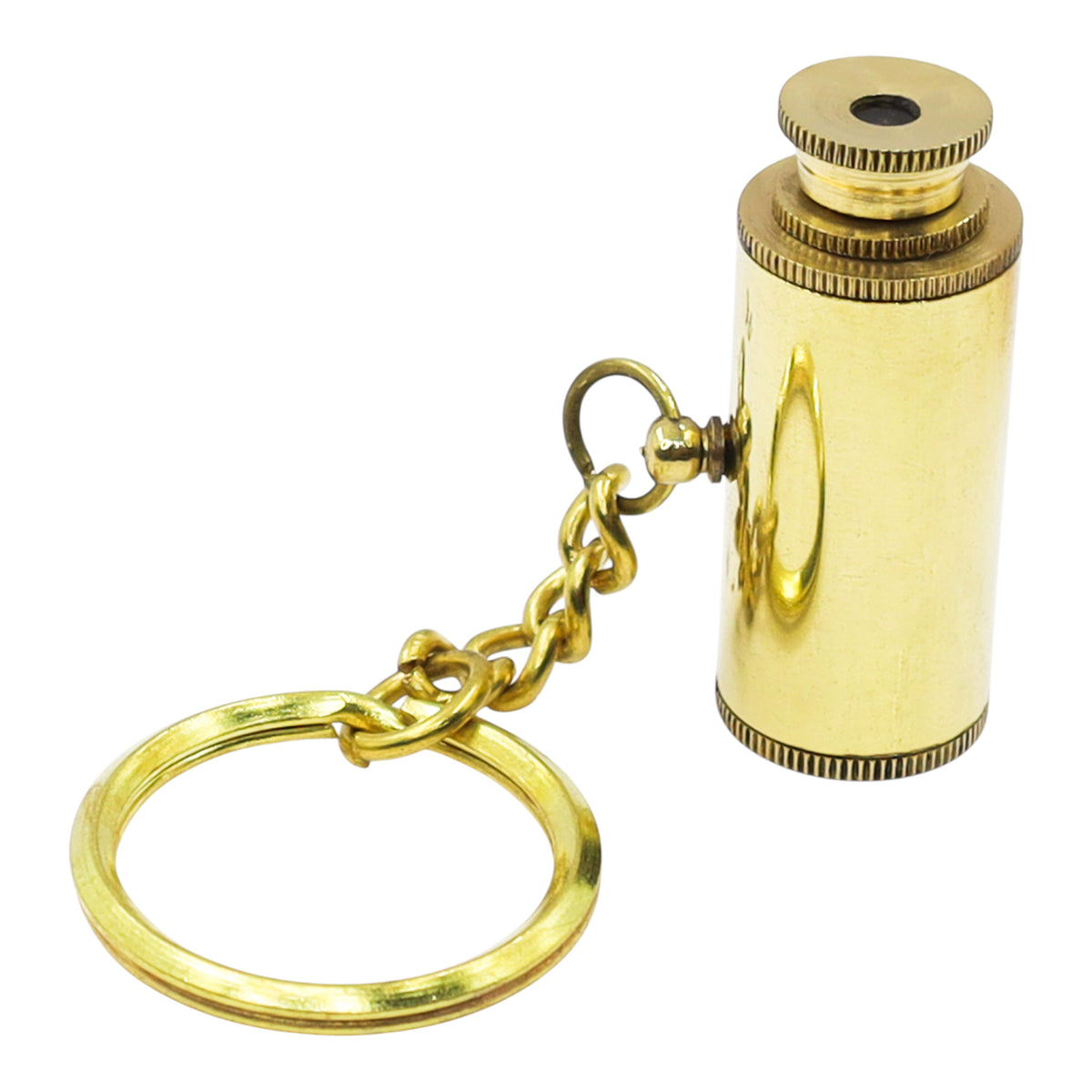 Custom Brass Mini Telescope Keyring