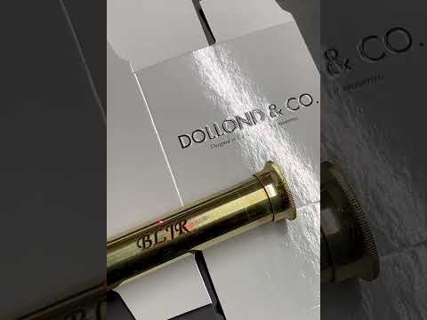 12-Inch Brass Telescope with Wooden Box