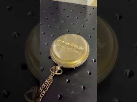 Personalised 3-Inch Gunmetal Sundial Compass