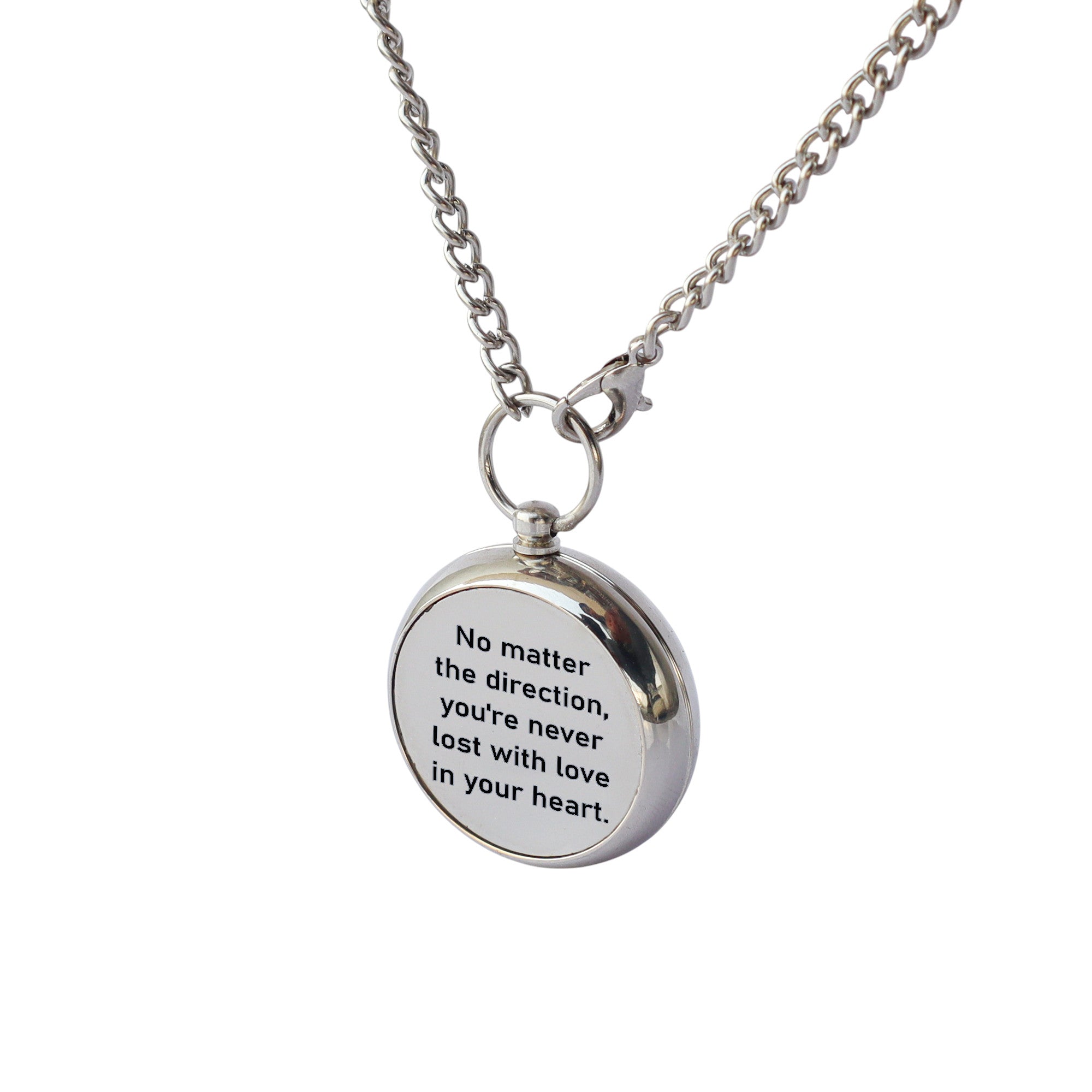 Personalised Working Compass Necklace