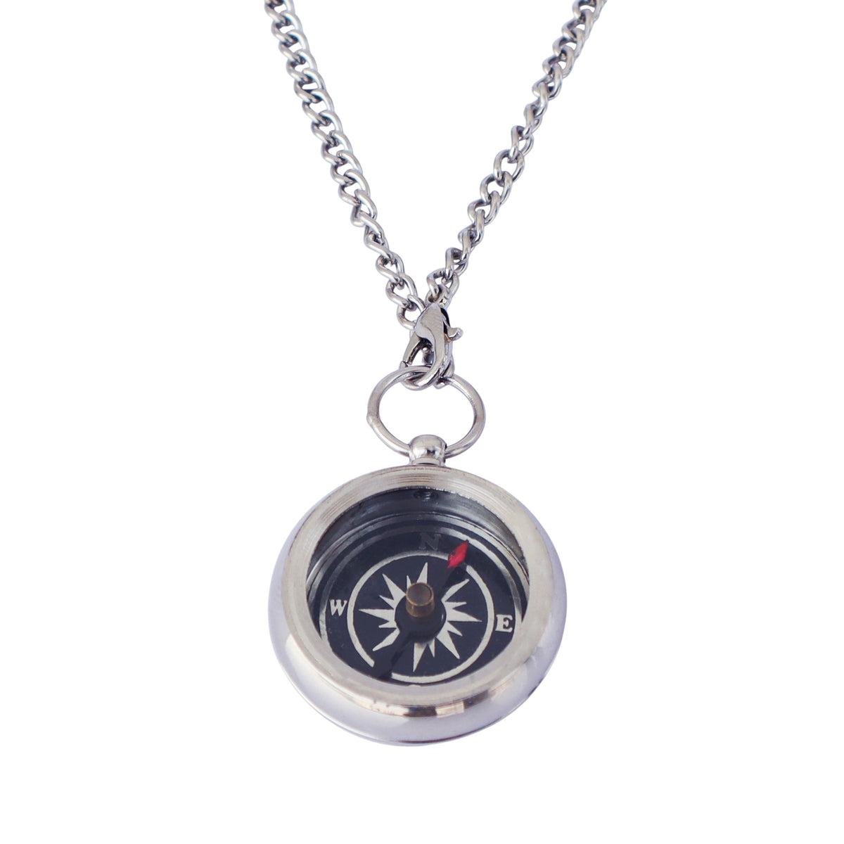 Personalised Working Compass Necklace