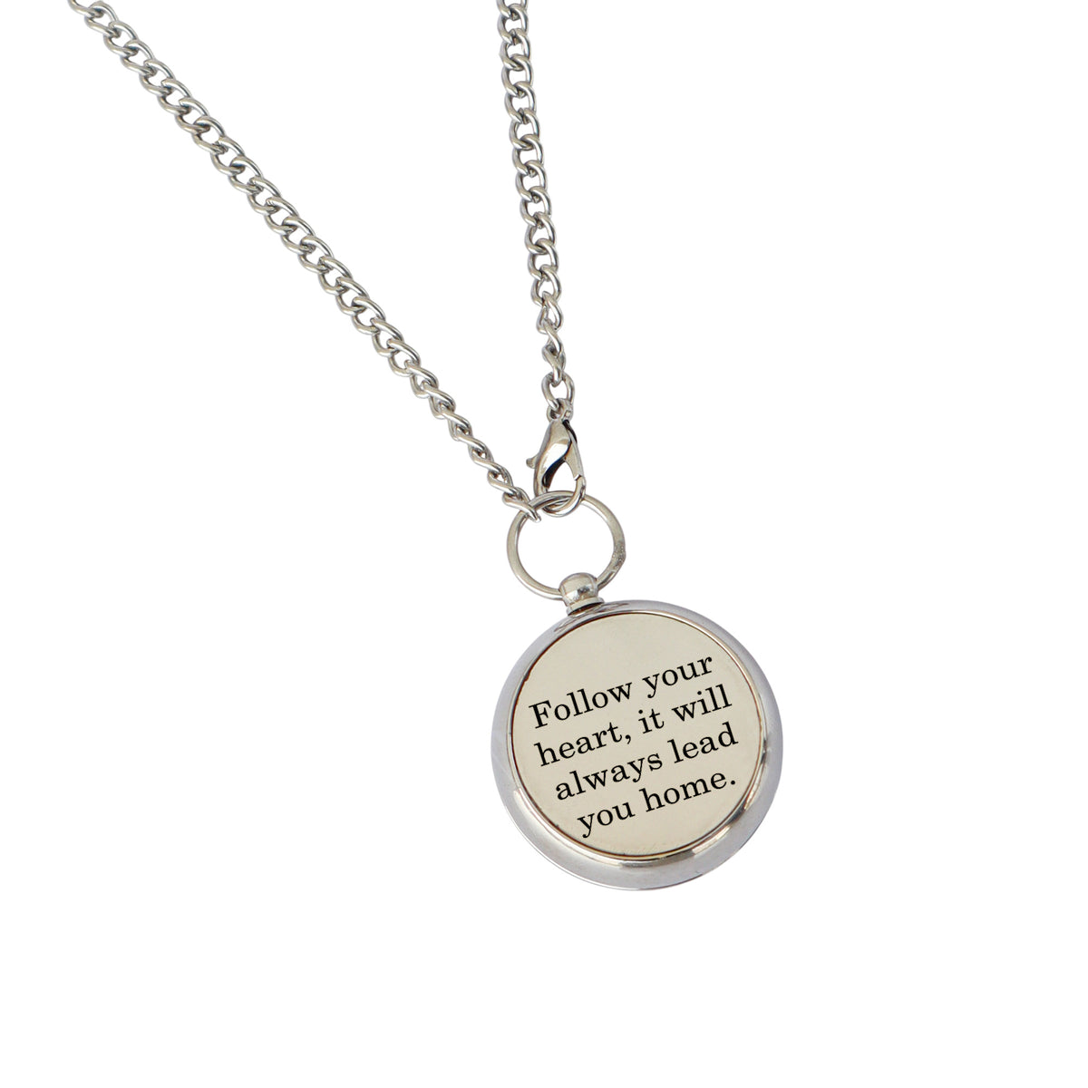 Personalised Working Compass Necklace